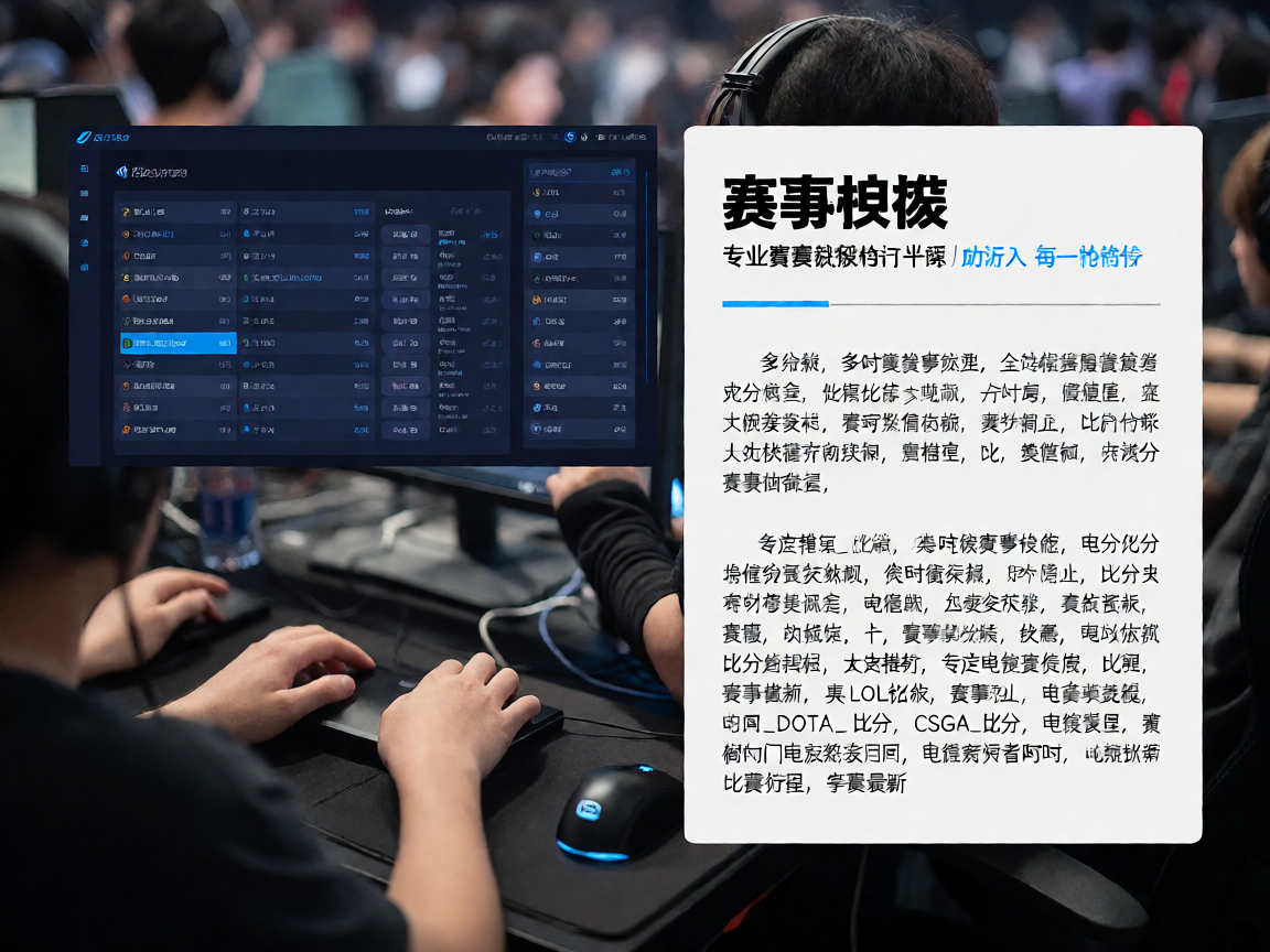 电竞赛事数据统计平台界面展示